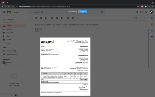 Zoho Expense chrome谷歌浏览器插件_扩展第1张截图
