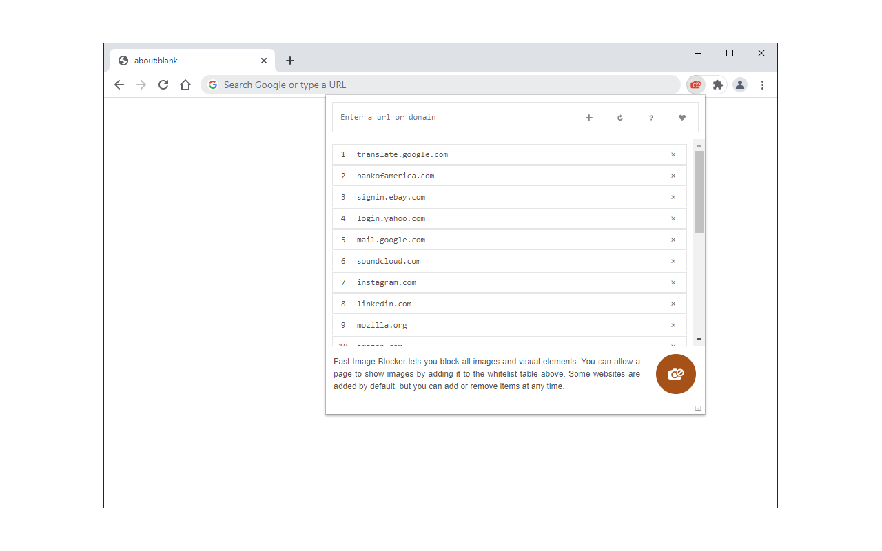 Fast Image Blocker chrome谷歌浏览器插件_扩展第2张截图