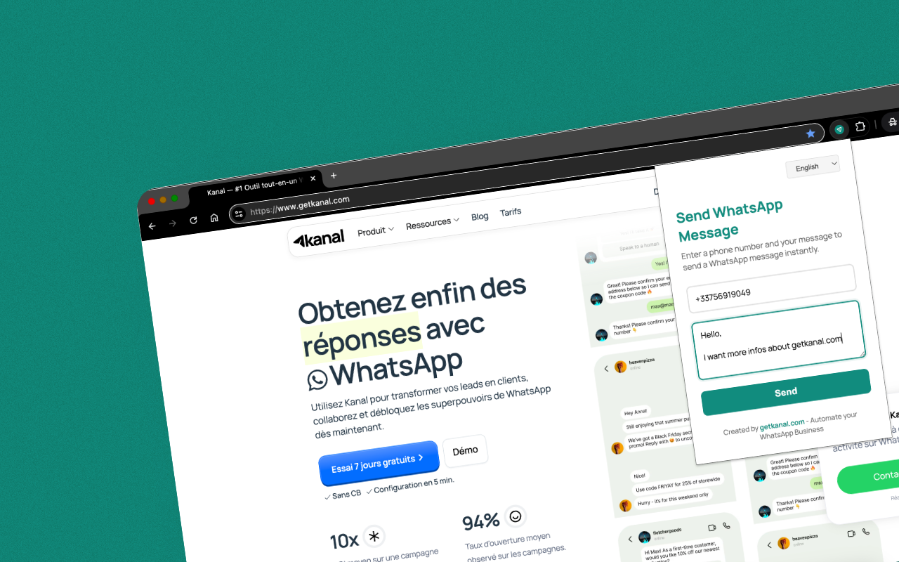 QuickWhats - WhatsApp Direct Message Sender chrome谷歌浏览器插件_扩展第1张截图