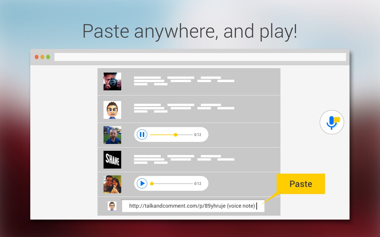 Talk & Comment - Voice notes anywhere chrome谷歌浏览器插件_扩展第1张截图