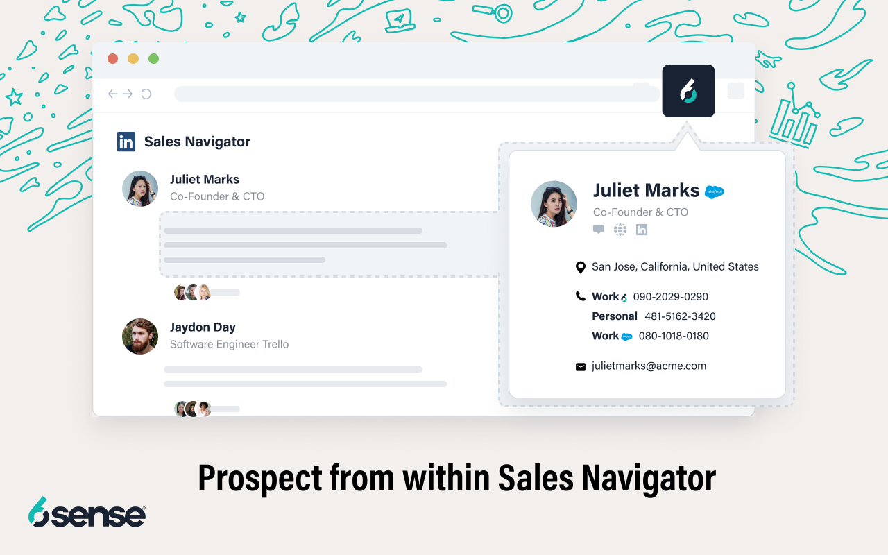 6sense Chrome Extension – Find & Engage Prospects chrome谷歌浏览器插件_扩展第2张截图