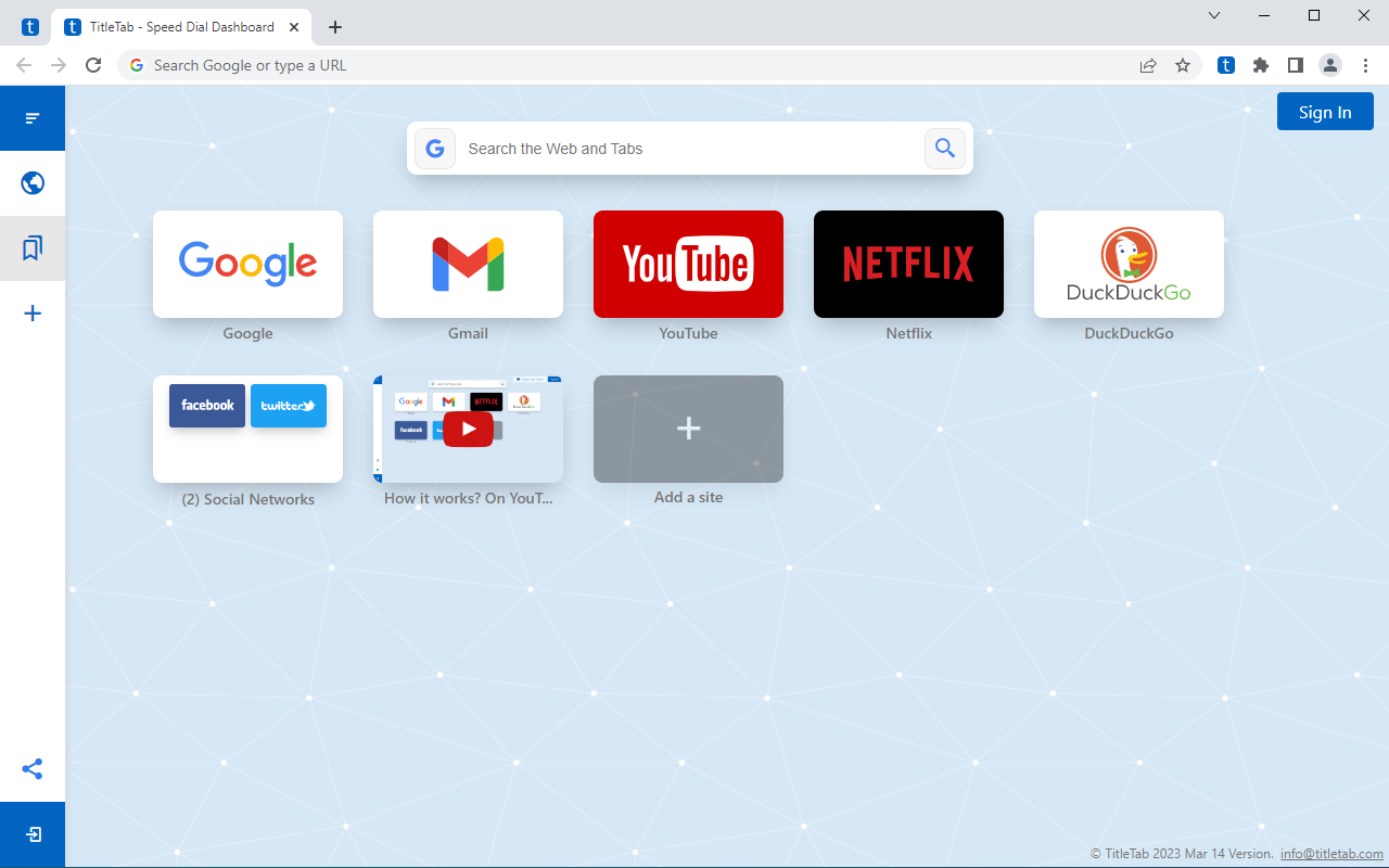TitleTab - Speed Dial Dashboard chrome谷歌浏览器插件_扩展第5张截图