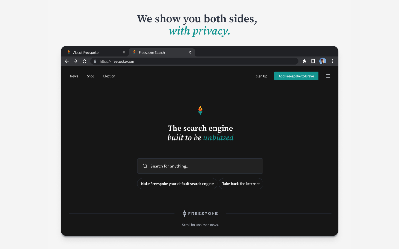 Freespoke Search chrome谷歌浏览器插件_扩展第1张截图