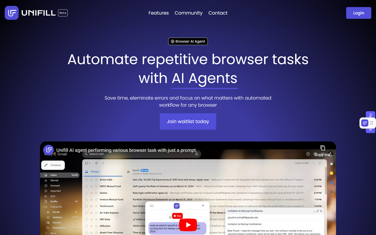 UnifillAI chrome谷歌浏览器插件_扩展第1张截图
