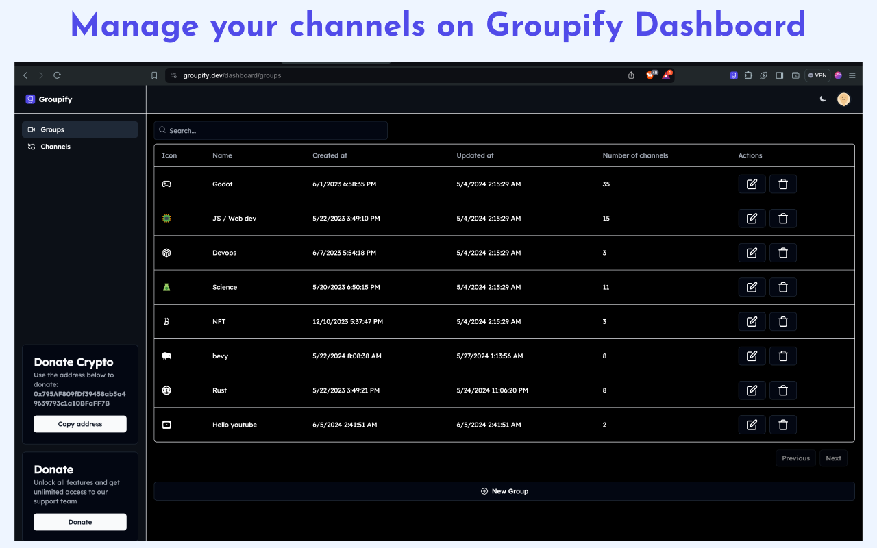 Groupify Youtube Organize chrome谷歌浏览器插件_扩展第4张截图