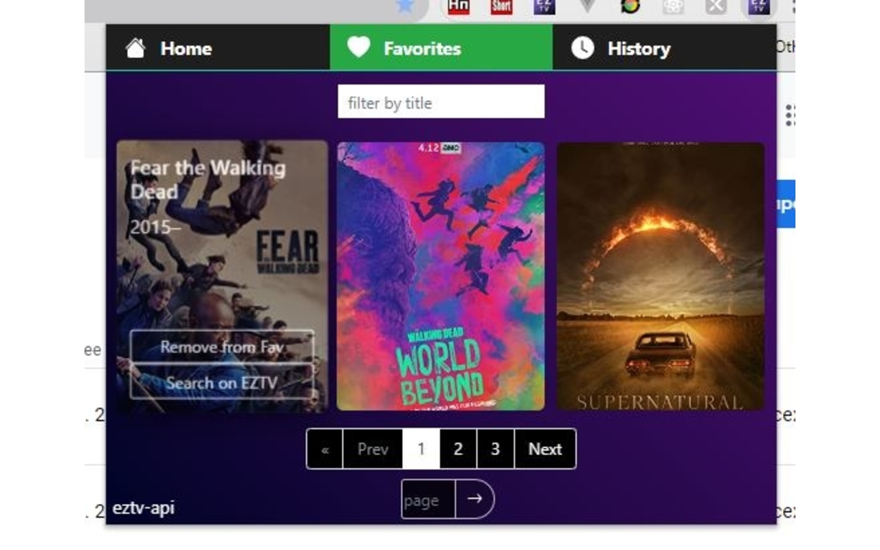 eztv - tv series & shows chrome谷歌浏览器插件_扩展第3张截图