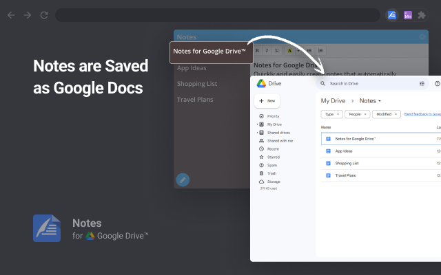 Notes: Keep Sticky Thoughts in Google Drive chrome谷歌浏览器插件_扩展第2张截图