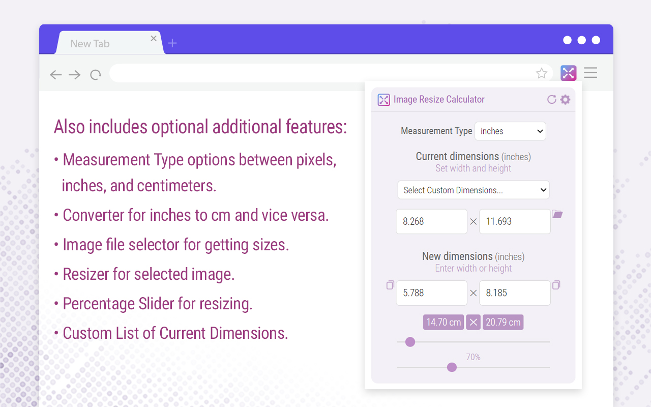 Image Aspect Ratio Resize Calculator chrome谷歌浏览器插件_扩展第2张截图