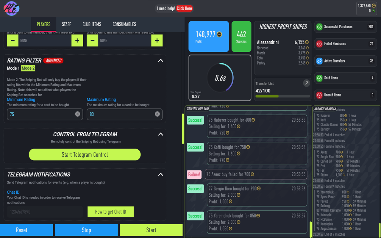 FUT Sniping Bot chrome谷歌浏览器插件_扩展第1张截图