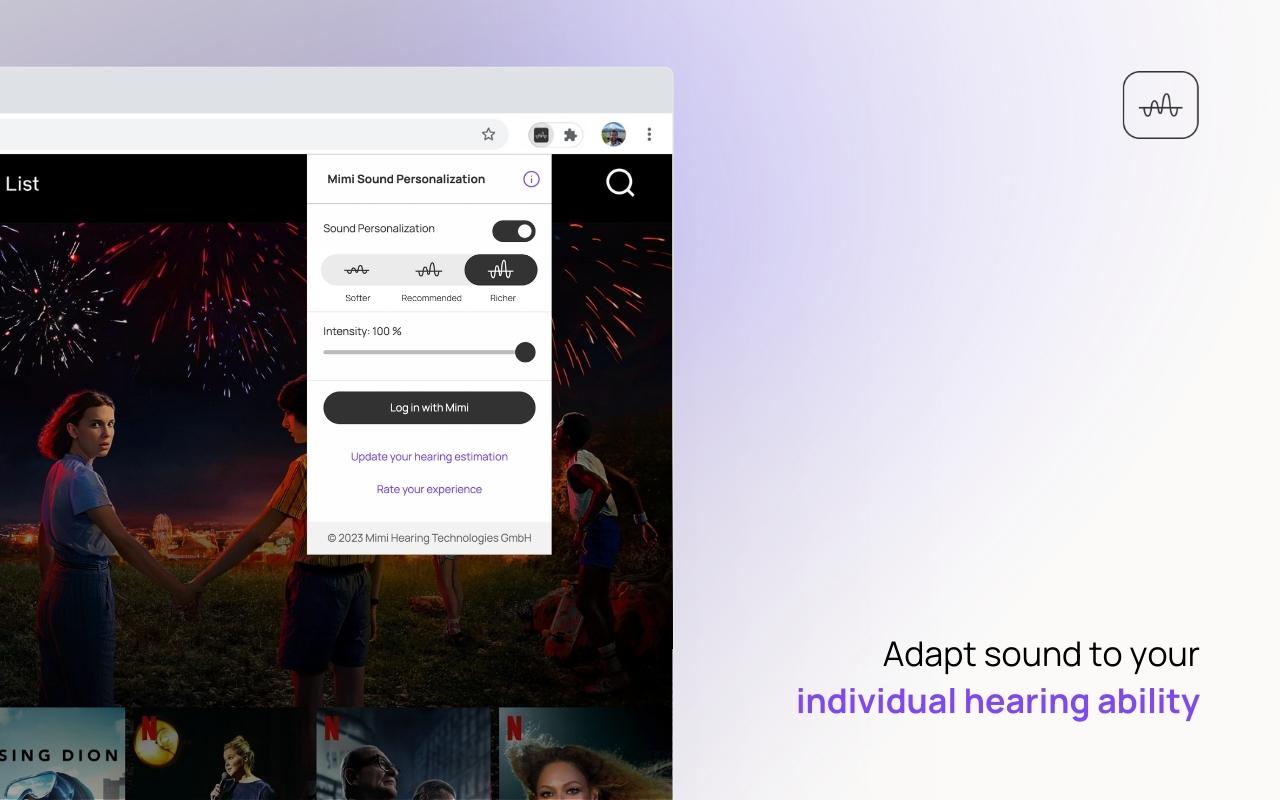 Mimi Sound Personalization chrome谷歌浏览器插件_扩展第1张截图