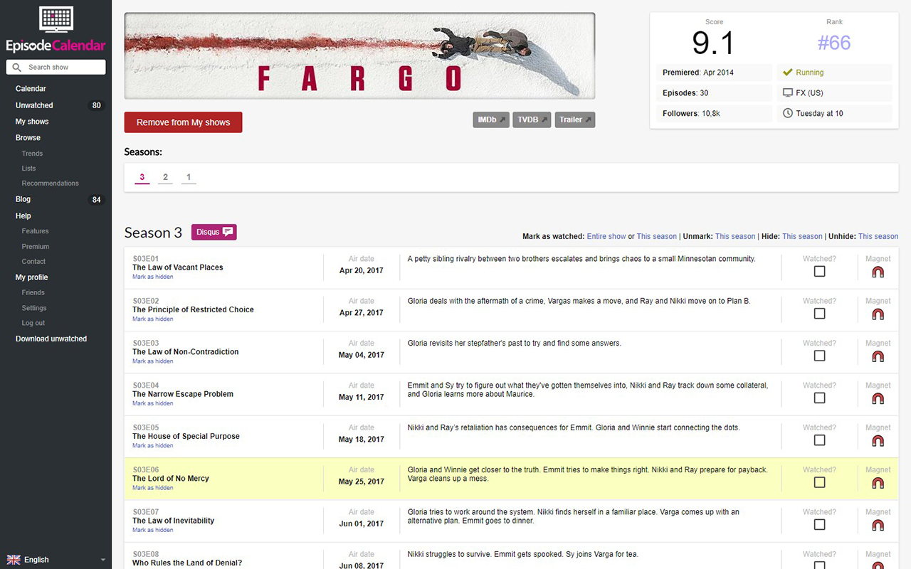 Torrent Links for Episode Calendar chrome谷歌浏览器插件_扩展第1张截图