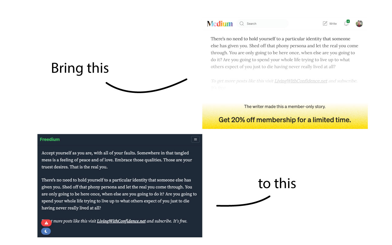 Free Medium Reader chrome谷歌浏览器插件_扩展第1张截图