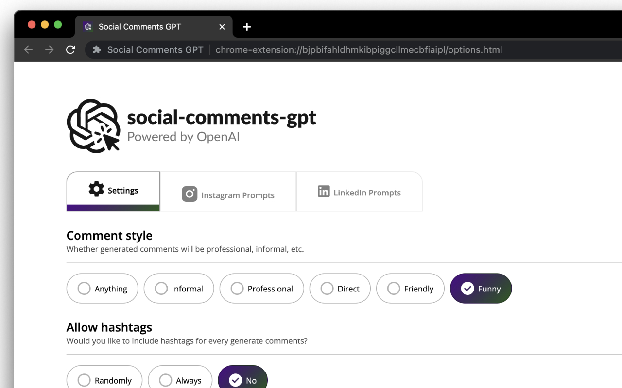 Social Comments GPT chrome谷歌浏览器插件_扩展第2张截图