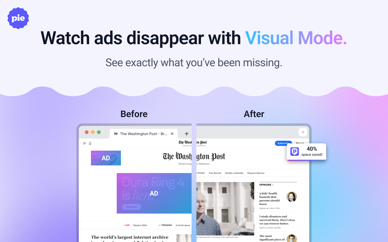 Pie Adblock - The Ad Blocker That Pays You chrome谷歌浏览器插件_扩展第5张截图