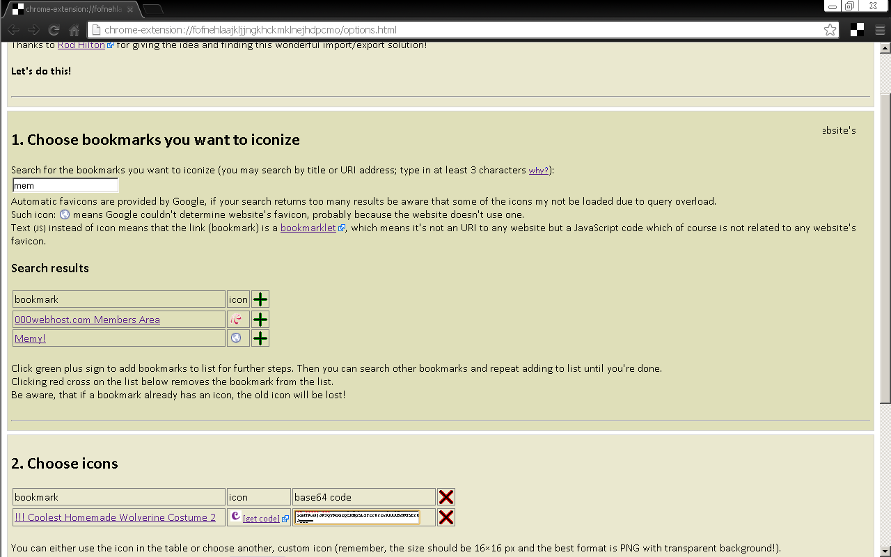 Bookmark Iconizer chrome谷歌浏览器插件_扩展第1张截图