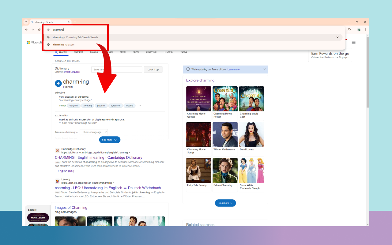 Charming Tab chrome谷歌浏览器插件_扩展第1张截图