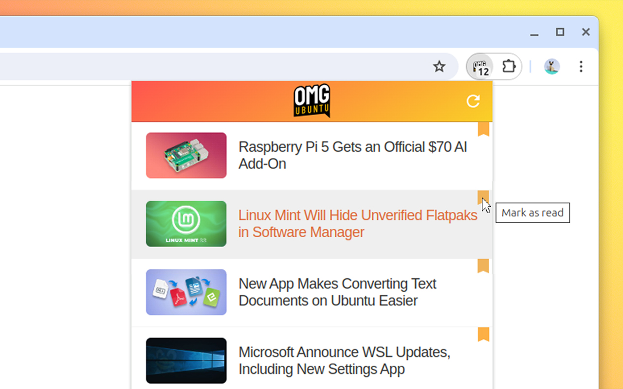 OMG! Ubuntu! chrome谷歌浏览器插件_扩展第4张截图
