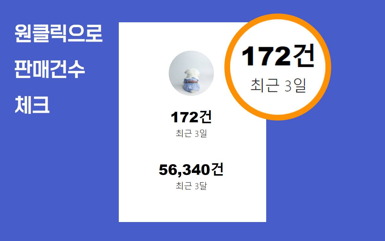 스마트스토어 판매건수 뷰어 chrome谷歌浏览器插件_扩展第1张截图