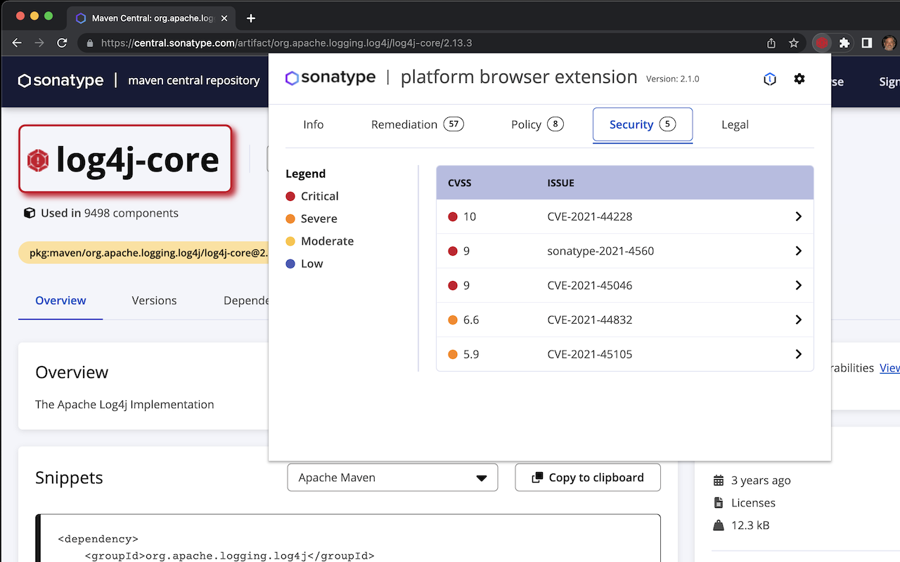 Sonatype Platform浏览器扩展 chrome谷歌浏览器插件_扩展第5张截图