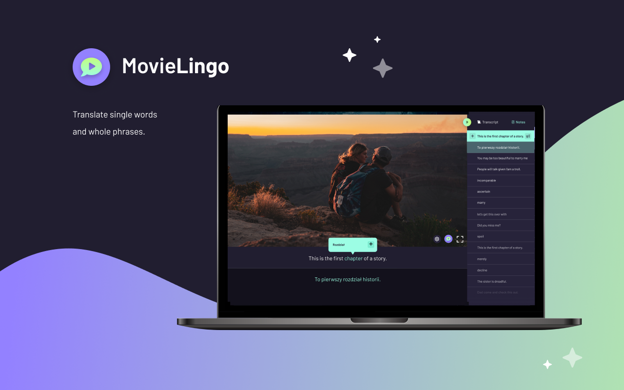 MovieLingo: Learn languages with Netflix chrome谷歌浏览器插件_扩展第5张截图