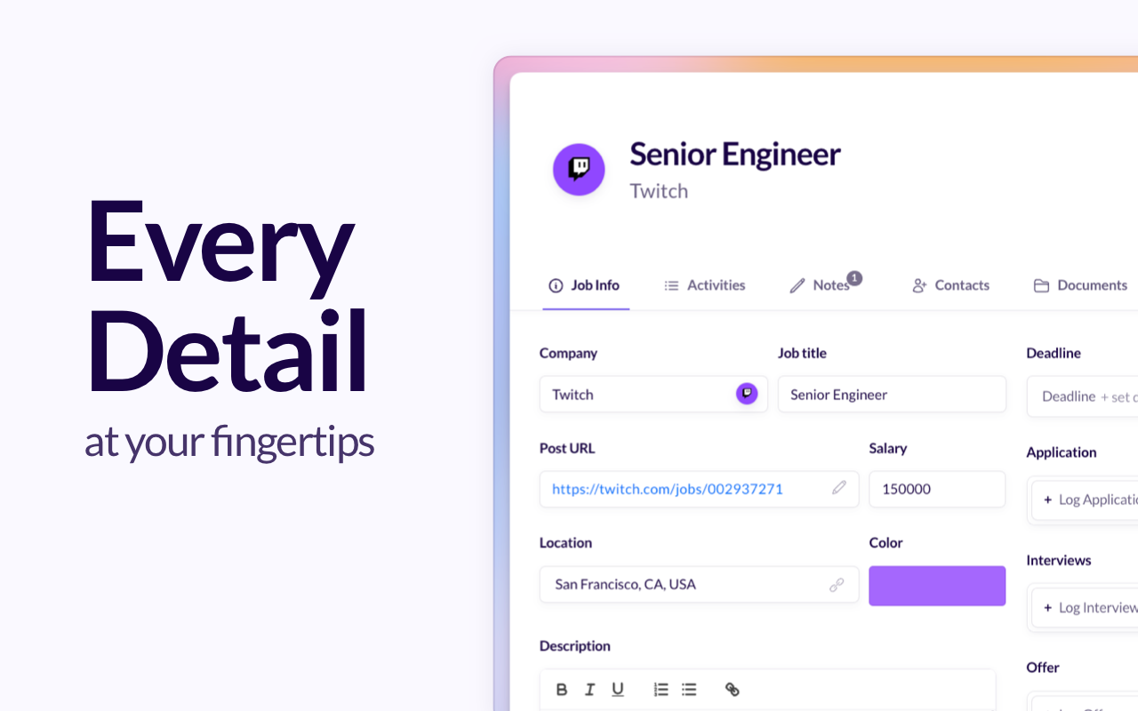 Huntr - Job Search Tracker & Autofill chrome谷歌浏览器插件_扩展第1张截图