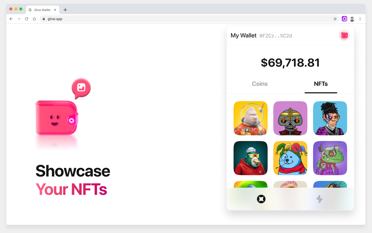 Glow - Solana Wallet BETA chrome谷歌浏览器插件_扩展第2张截图