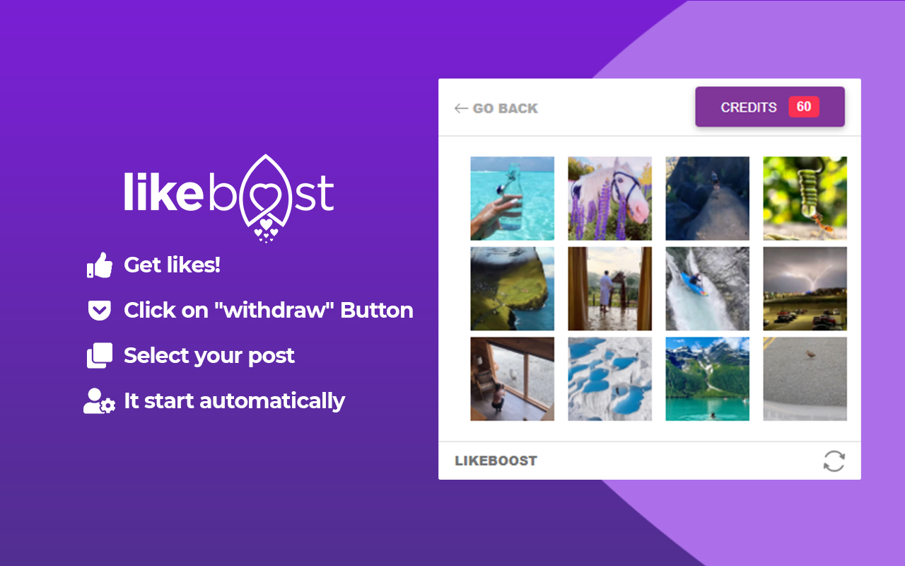LikeBoost | Free Likes chrome谷歌浏览器插件_扩展第2张截图