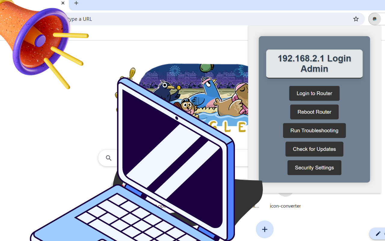192.168.2.1 Login Admin chrome谷歌浏览器插件_扩展第1张截图