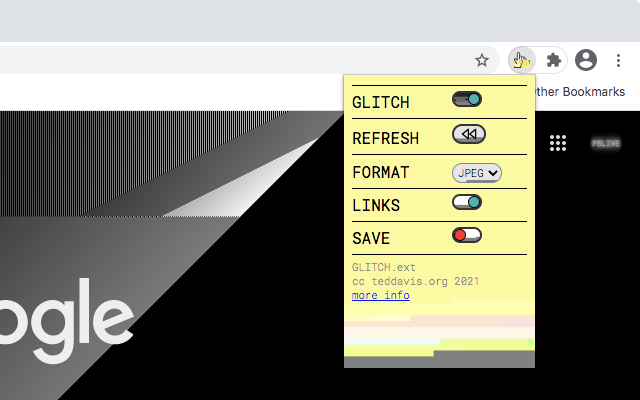 GLITCH.ext chrome谷歌浏览器插件_扩展第1张截图