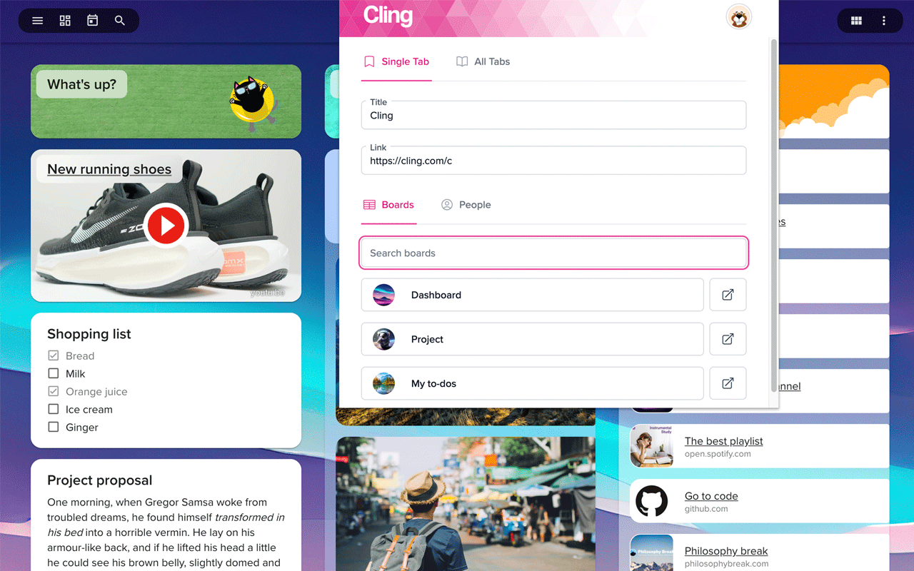 Cling Button chrome谷歌浏览器插件_扩展第1张截图