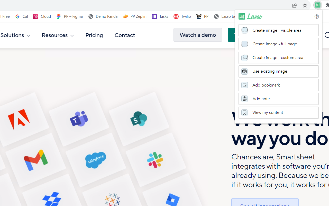 Screenshot & Bookmark Manager by Lasso chrome谷歌浏览器插件_扩展第1张截图