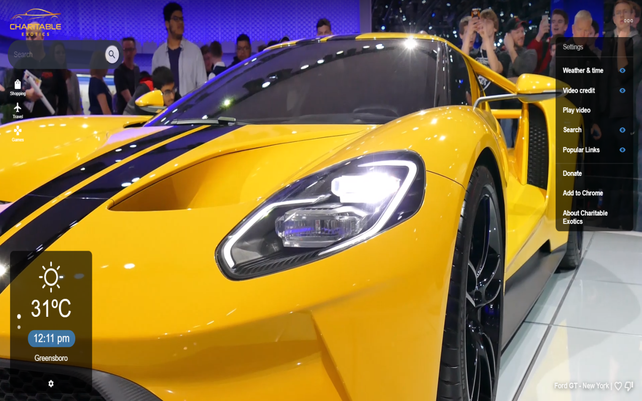 Super Cars HD wallpaper video backgrounds chrome谷歌浏览器插件_扩展第3张截图
