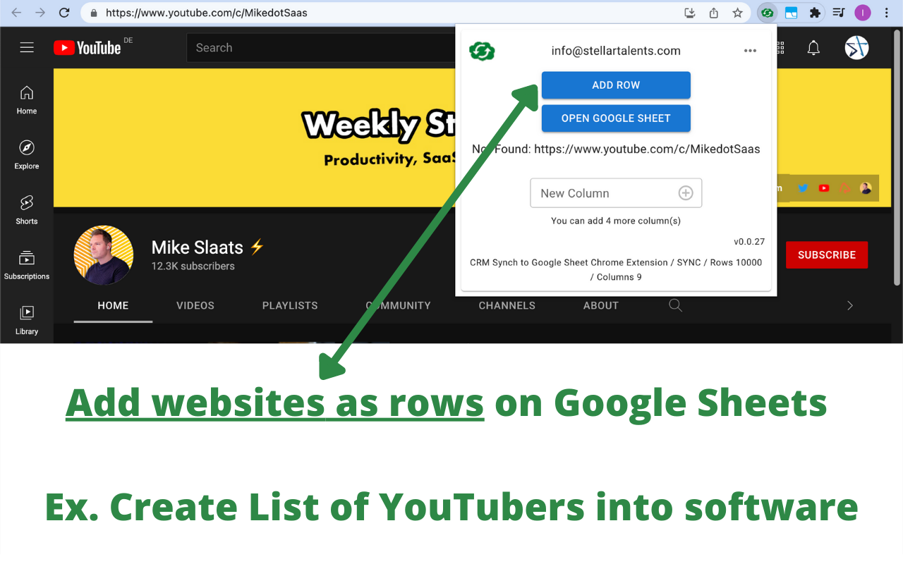 Salesforza Sync Chrome Tabs to Google Sheet chrome谷歌浏览器插件_扩展第1张截图