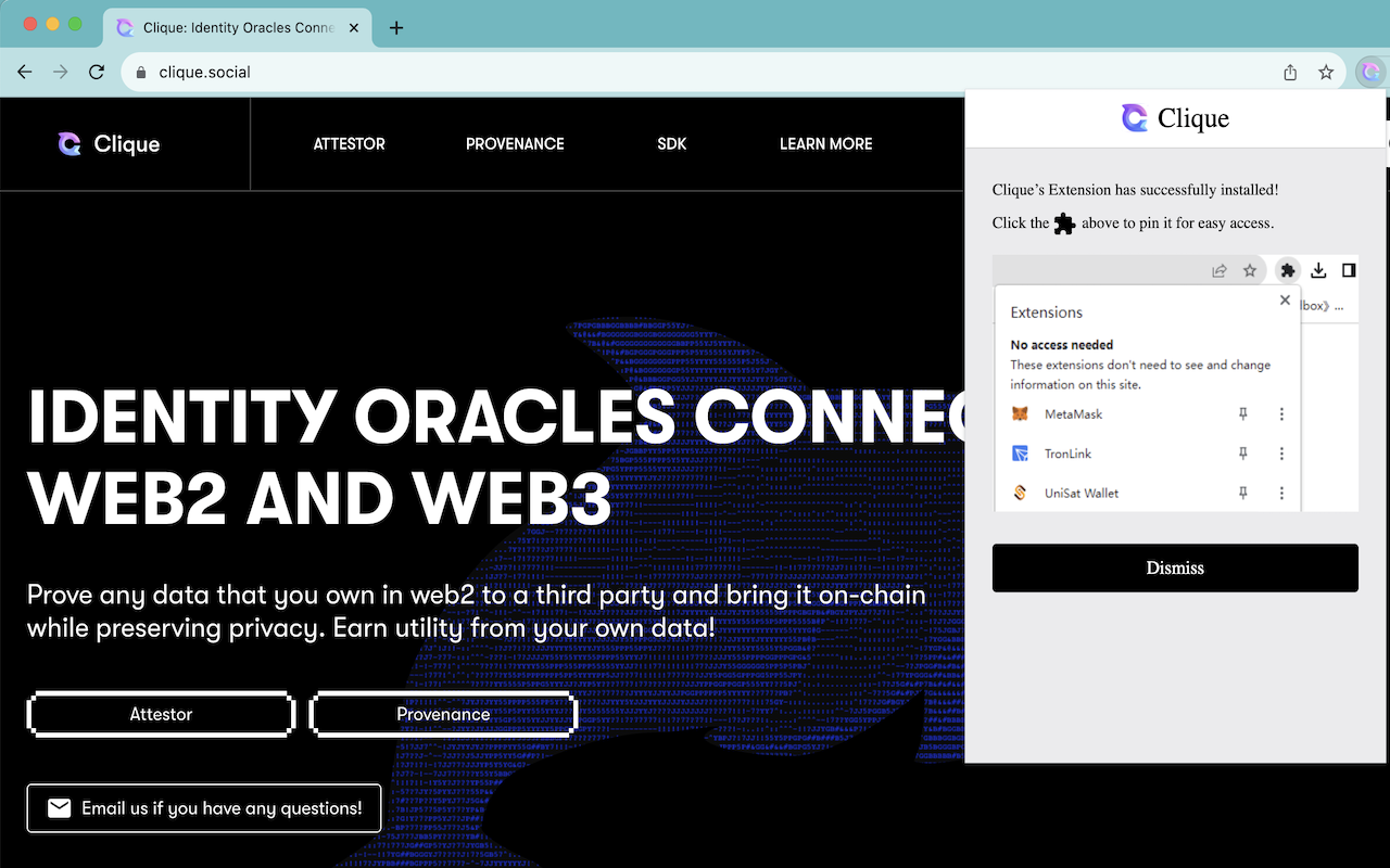 Clique Browser Extension chrome谷歌浏览器插件_扩展第2张截图