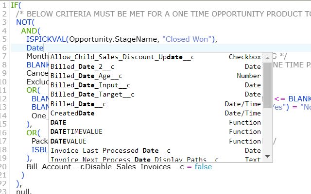 Salesforce.com Enhanced Formula Editor chrome谷歌浏览器插件_扩展第1张截图