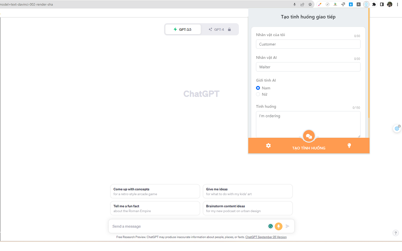 Talk GPT chrome谷歌浏览器插件_扩展第1张截图