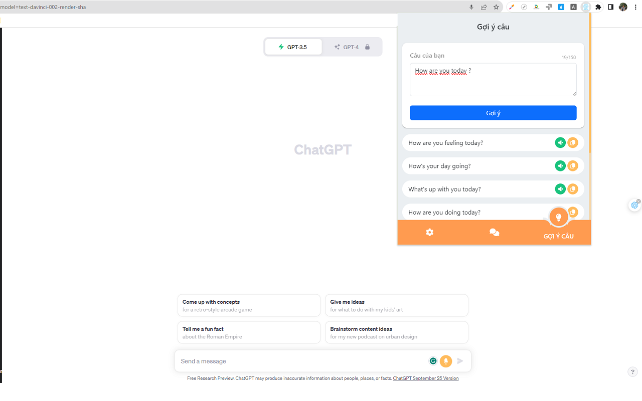 Talk GPT chrome谷歌浏览器插件_扩展第2张截图