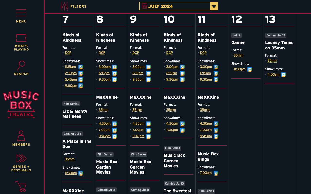 Music Box Filmtinerary chrome谷歌浏览器插件_扩展第1张截图