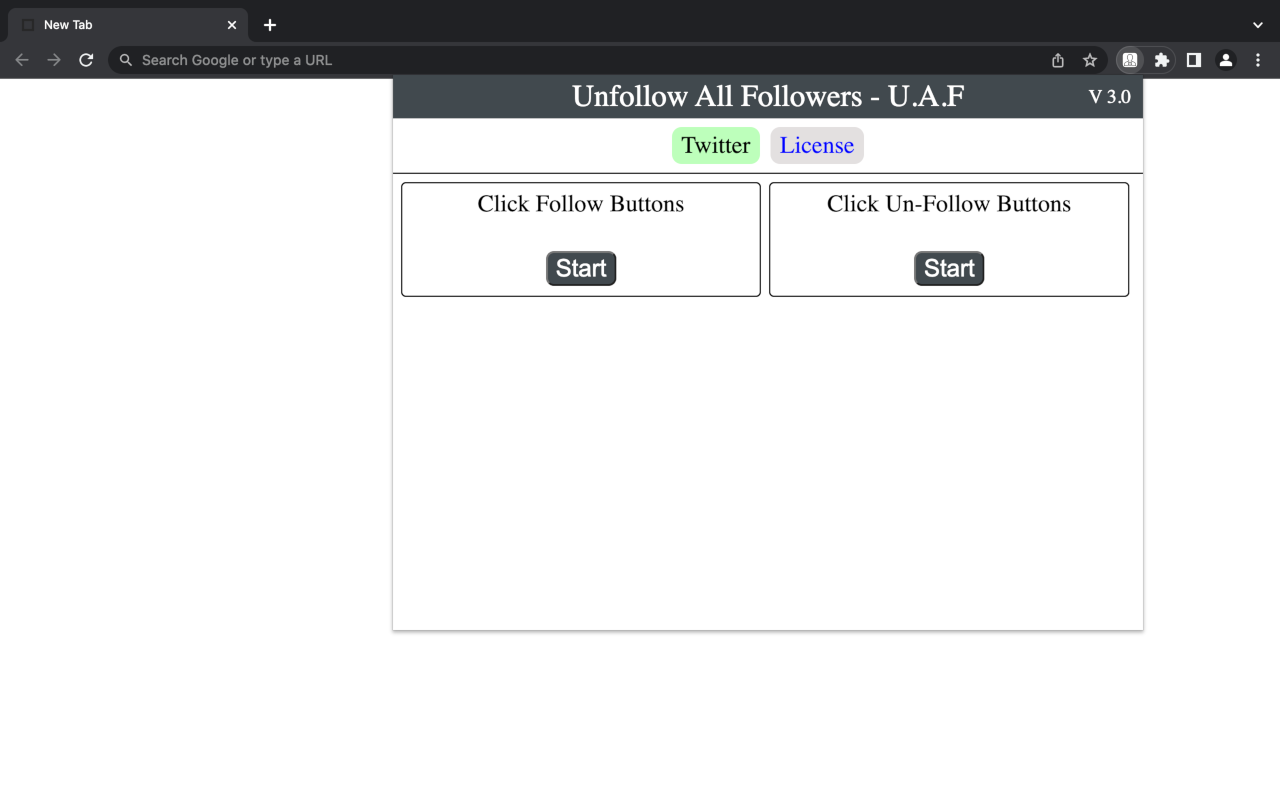 Unfollow All Followers - U.A.F chrome谷歌浏览器插件_扩展第1张截图