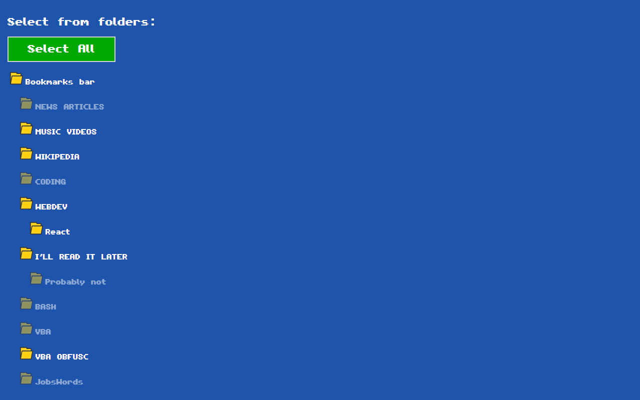 Random Bookmark Machine chrome谷歌浏览器插件_扩展第3张截图