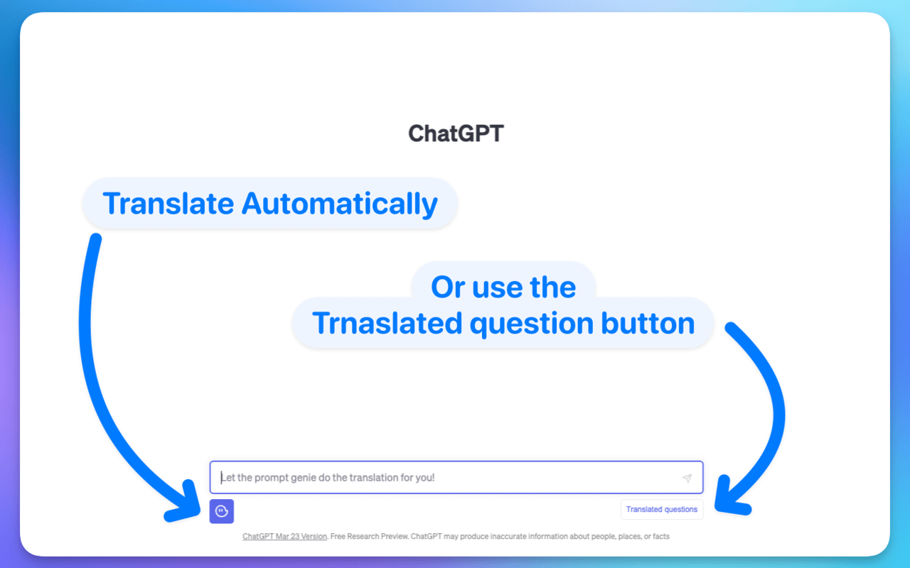 프롬프트 지니: ChatGPT 자동 번역기 chrome谷歌浏览器插件_扩展第1张截图