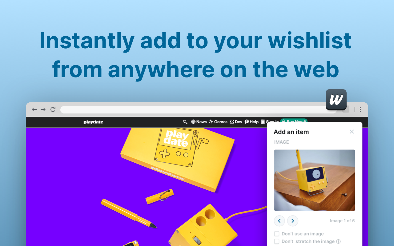 Add to Wishlistr chrome谷歌浏览器插件_扩展第3张截图