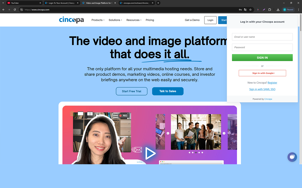 Cincopa RecTrace chrome谷歌浏览器插件_扩展第2张截图
