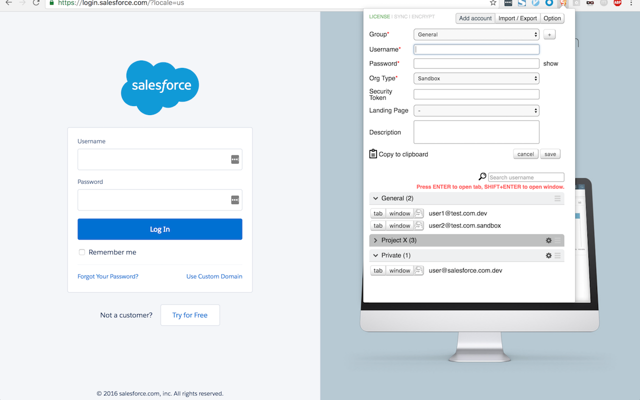Force.com LOGINS chrome谷歌浏览器插件_扩展第1张截图