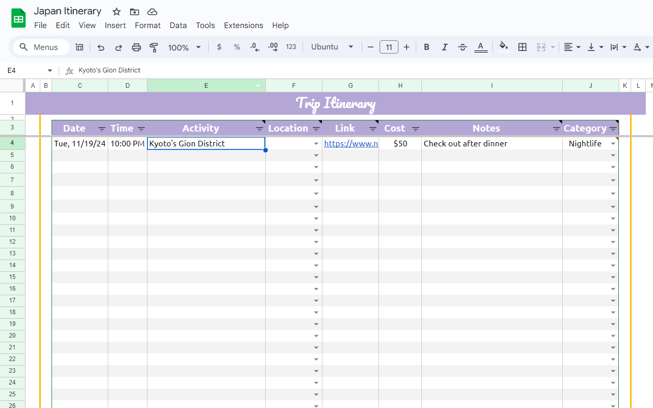 Travel Mapper: Save travel plans to Google Sheets chrome谷歌浏览器插件_扩展第2张截图