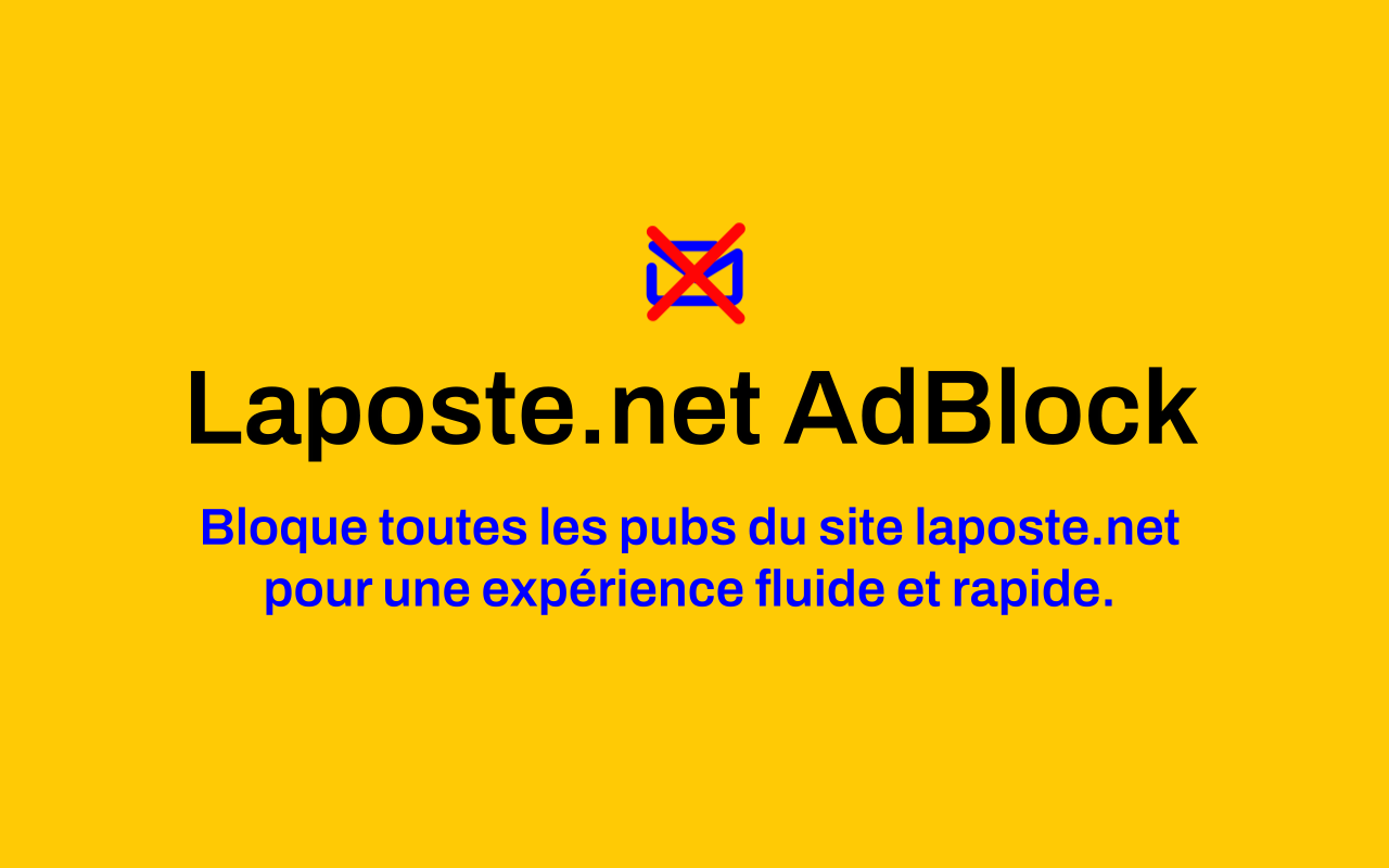 Laposte.net AdBlock chrome谷歌浏览器插件_扩展第1张截图
