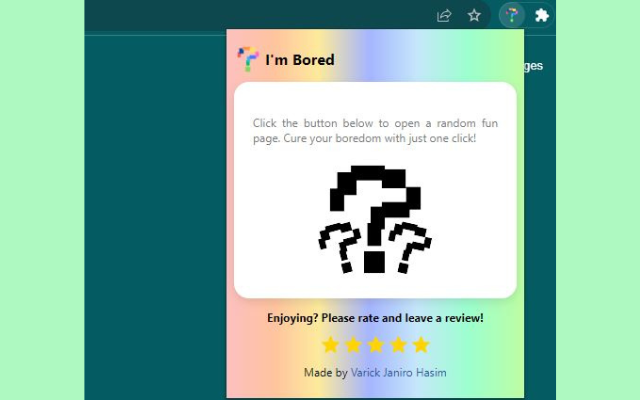 I'm Bored chrome谷歌浏览器插件_扩展第2张截图