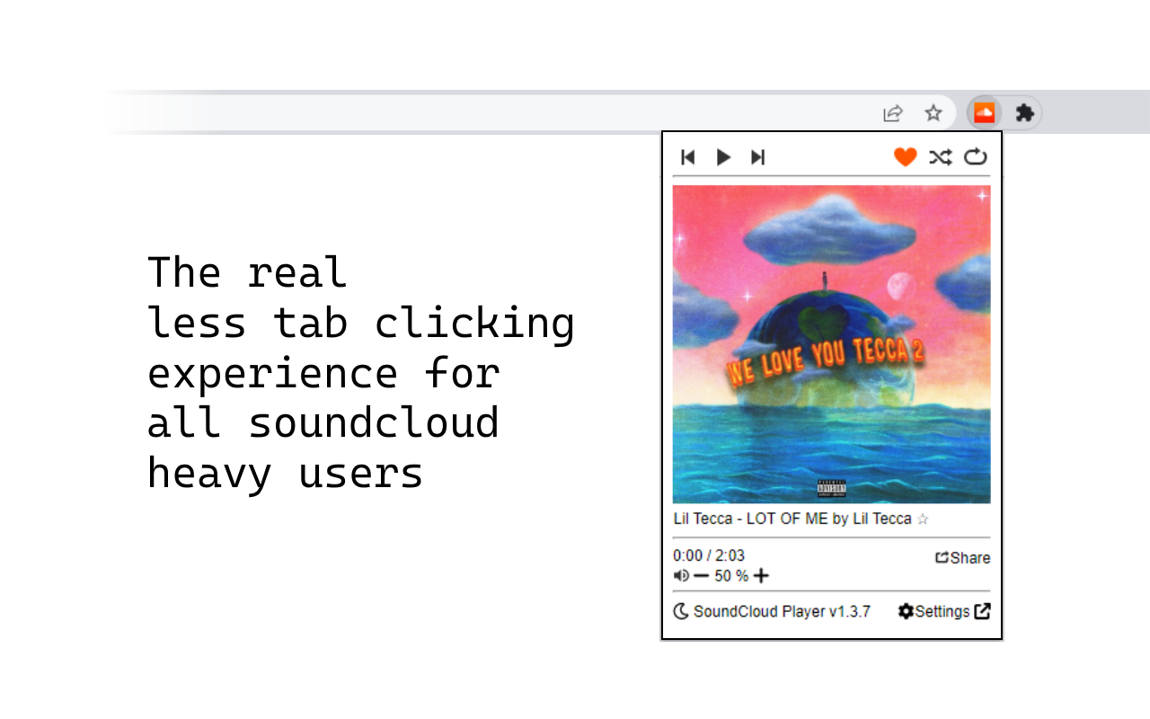 SoundCloud Player chrome谷歌浏览器插件_扩展第2张截图