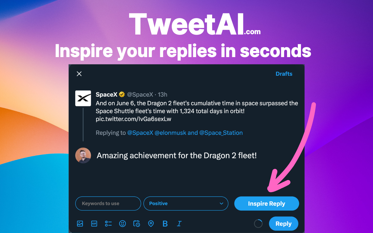 TweetAI.com - Smart AI Tweet & Reply Generator chrome谷歌浏览器插件_扩展第2张截图