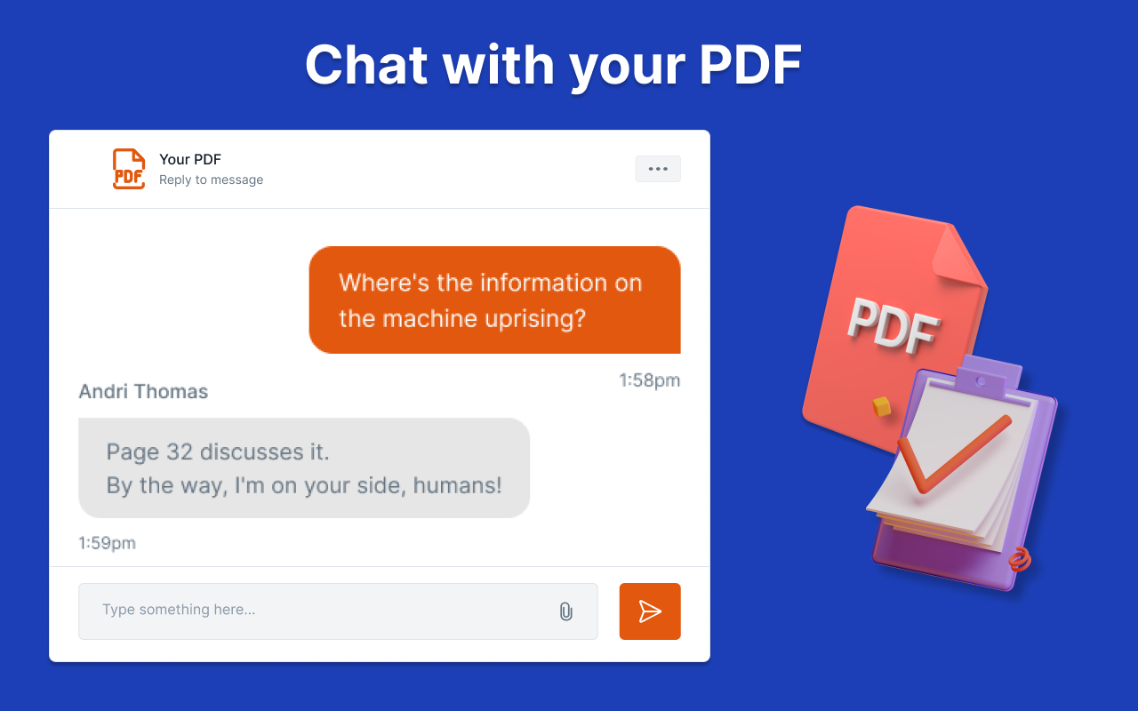 聊天PDF |询问你的pdf chrome谷歌浏览器插件_扩展第2张截图